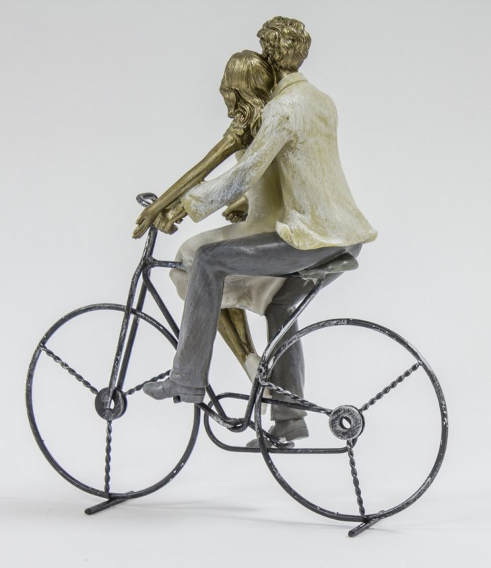 Figurka Para zakochanych na rowerze